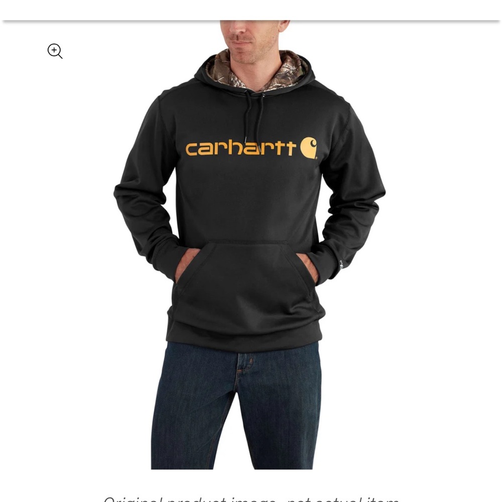 Carhartt Navy Hoodie Sweatshirt sz. M